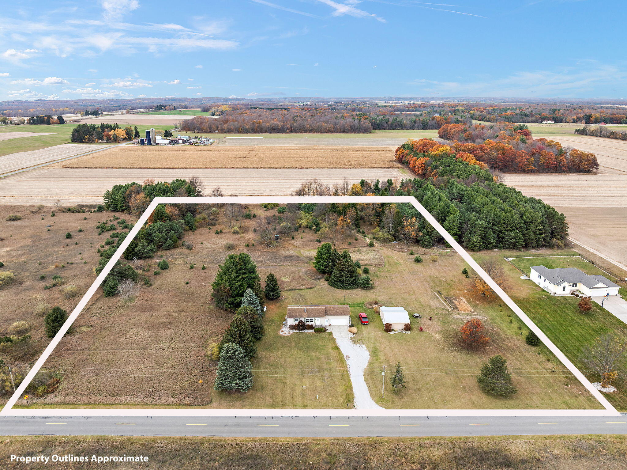 7068 Fruitvale Road Montague, MI 49437 - Photo 31 of 34 38-web-or-mls-DJI_0098-lot line