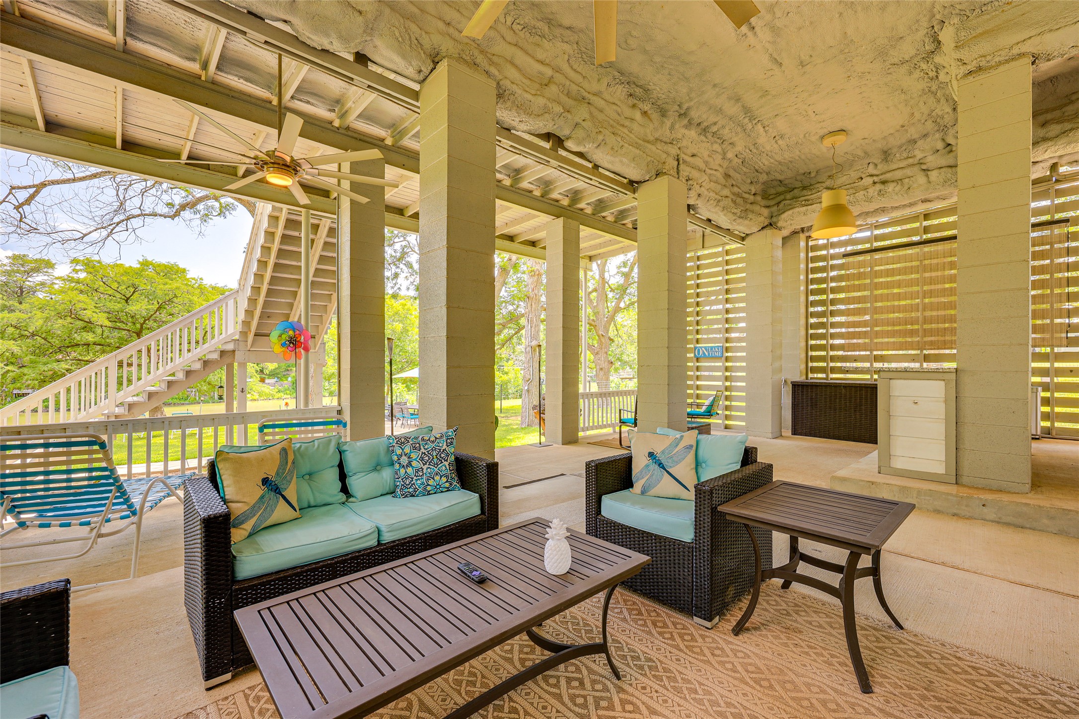 279 Waltons Way Seguin, TX 78155 - Photo 18 of 40 a living room with furniture and a fireplace