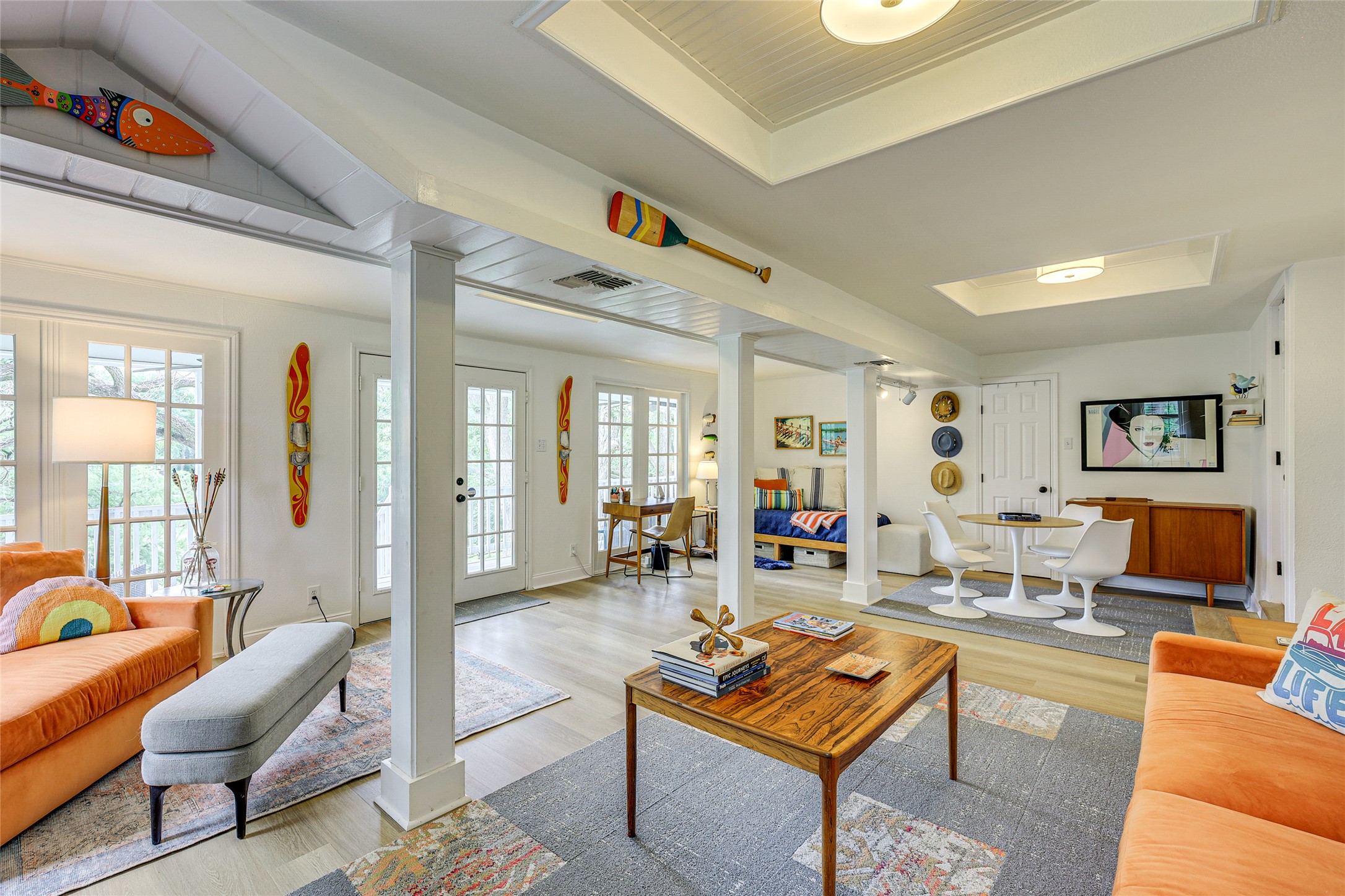 279 Waltons Way Seguin, TX 78155 - Photo 10 of 40 a living room with furniture a rug and a flat screen tv