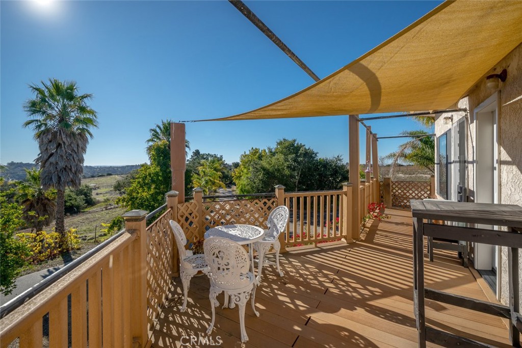 330 East Ormonde Road Arroyo Grande, CA 93420 - Photo 7 of 56 a view of balcony with wooden floor and outdoor seating