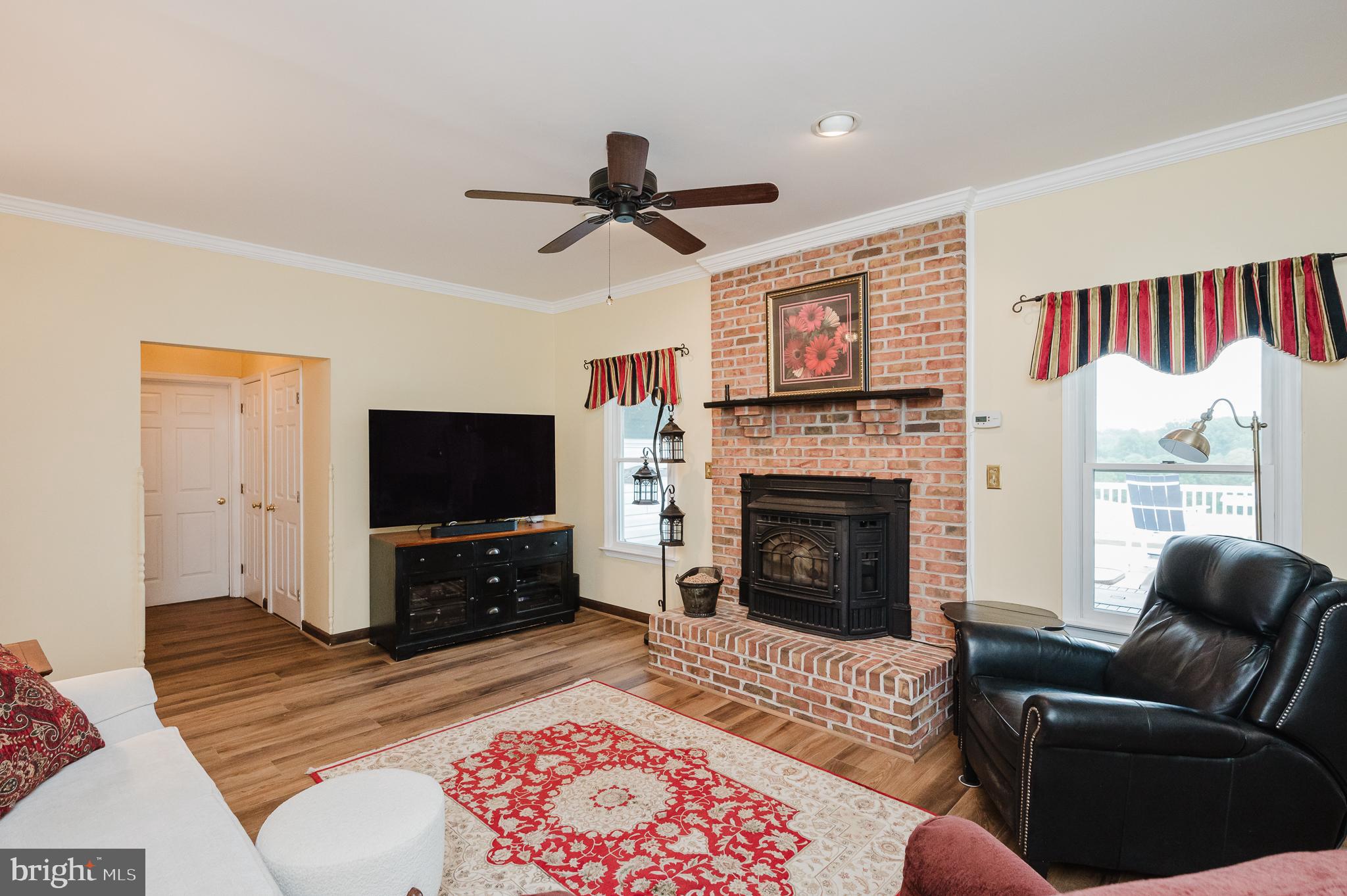 2555 Baldwin Mill Road Baldwin, MD 21013 - Photo 21 of 110 Cozy Brick Fireplace