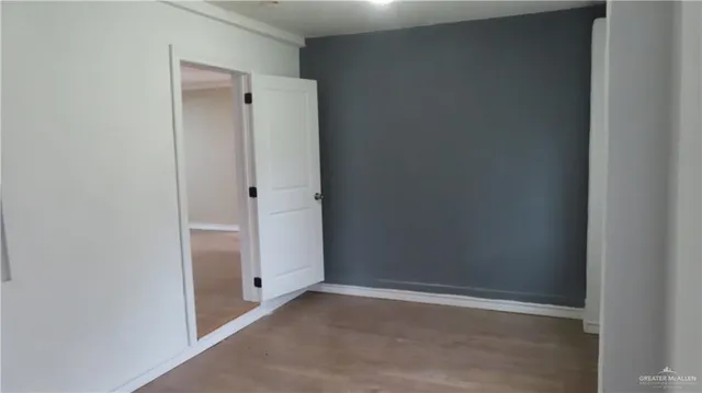 a view of an empty room