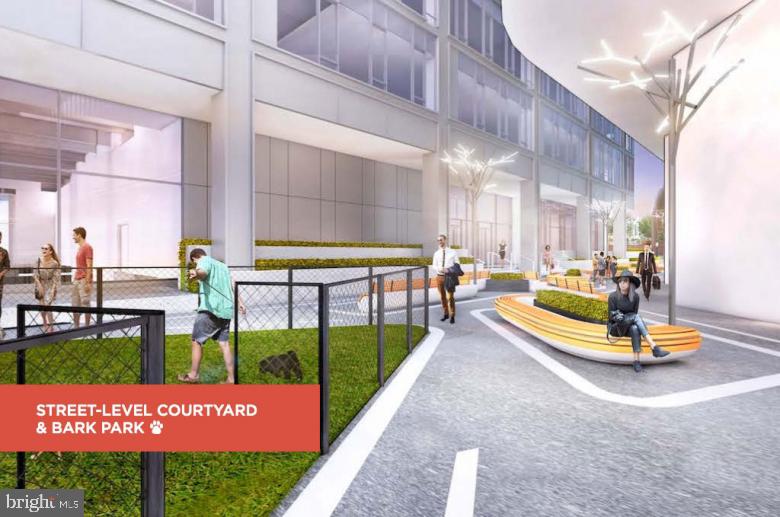 200 North 16th Street, Unit 724 Philadelphia, PA 19102 - Photo 26 of 31 a view of outdoor space with seating area and sign board