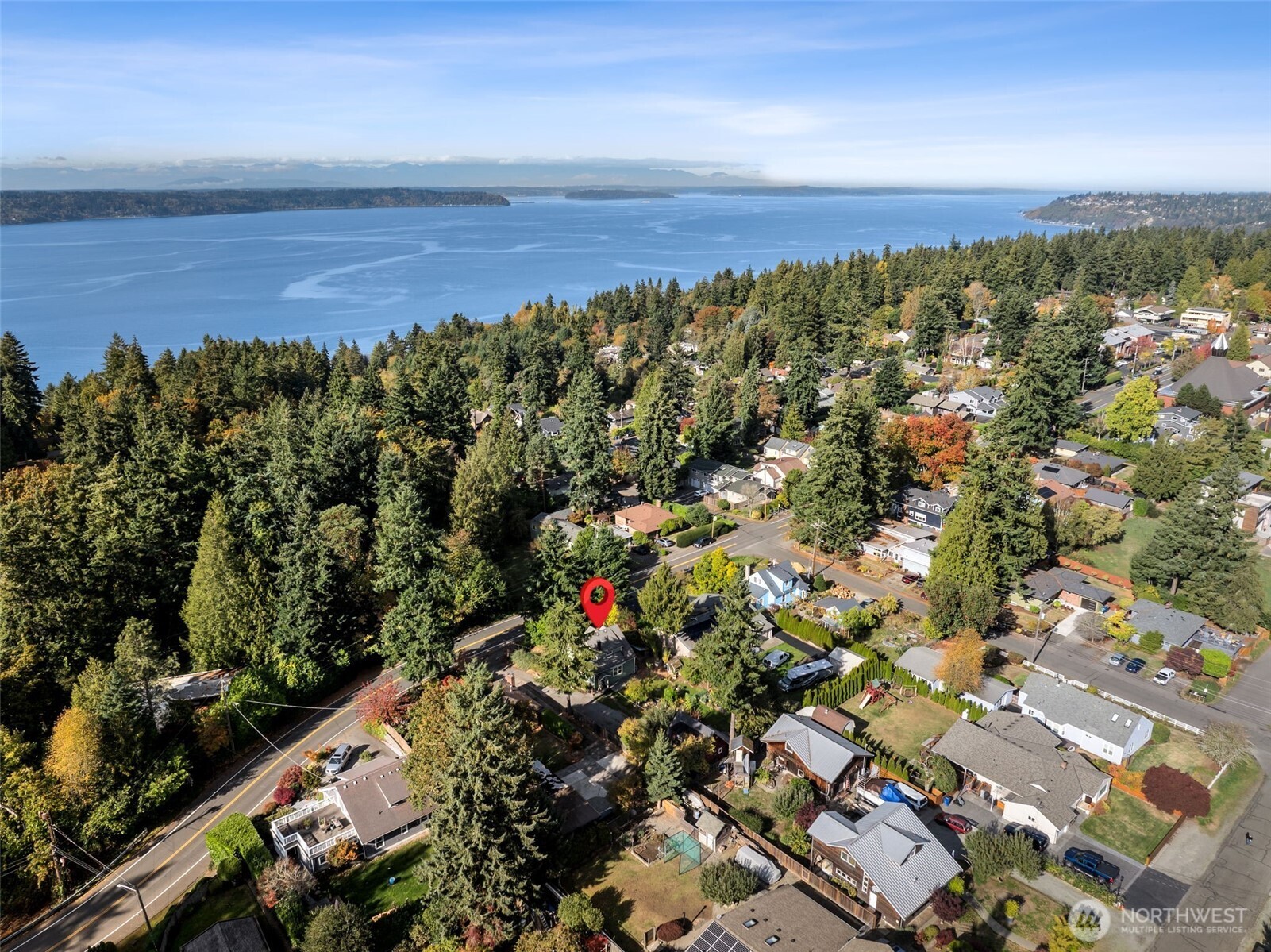 15620 21st Avenue Southwest Burien, WA 98166 - Photo 28 of 38 an aerial view of a houses with a yard