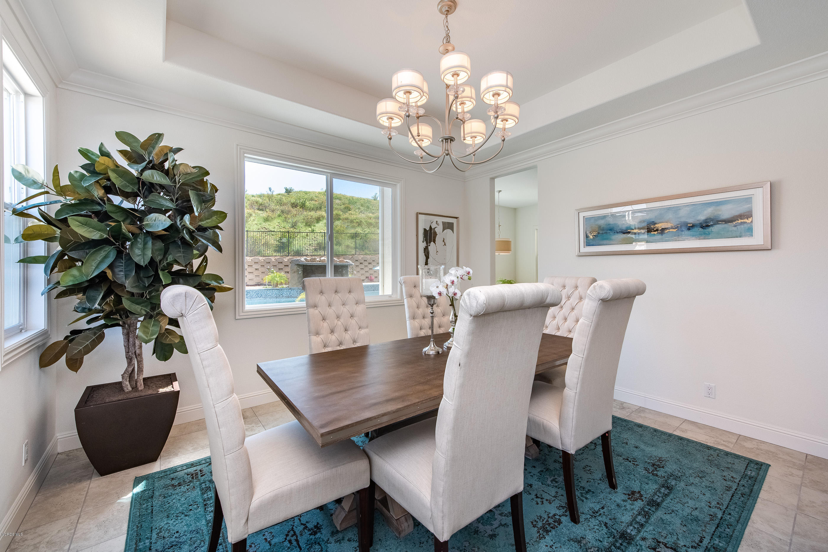 11276 Crenshaw Street Moorpark, CA 93021 - Photo 12 of 52 a view of a dining room with furniture window and outside view