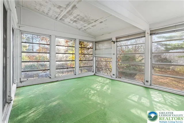 a view interior of a house with a yard