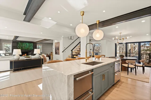 a view of a kitchen counter top space