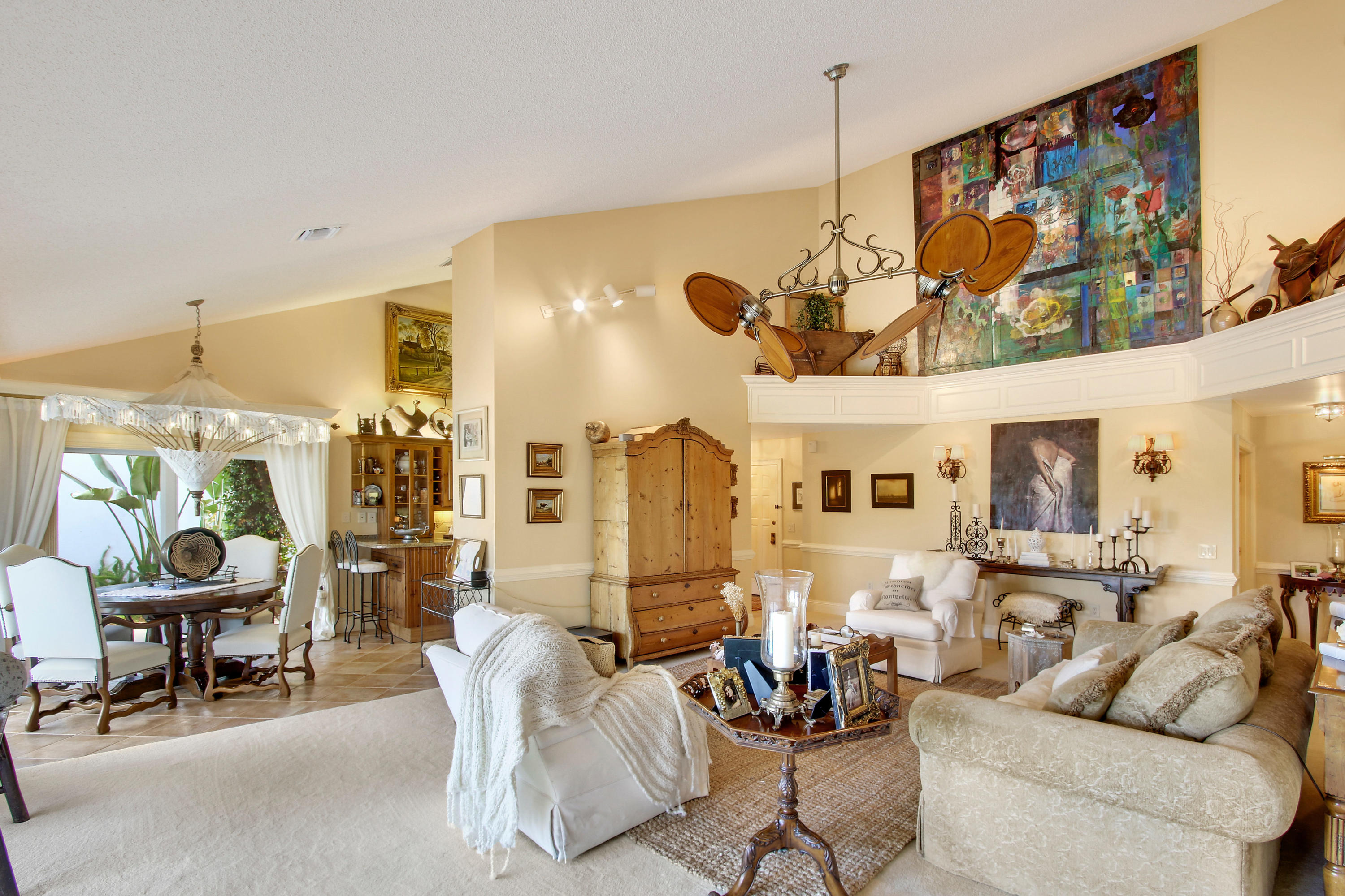 317 Ridge Road Jupiter, FL 33477 - Photo 9 of 33 Living Room view into Dining Area