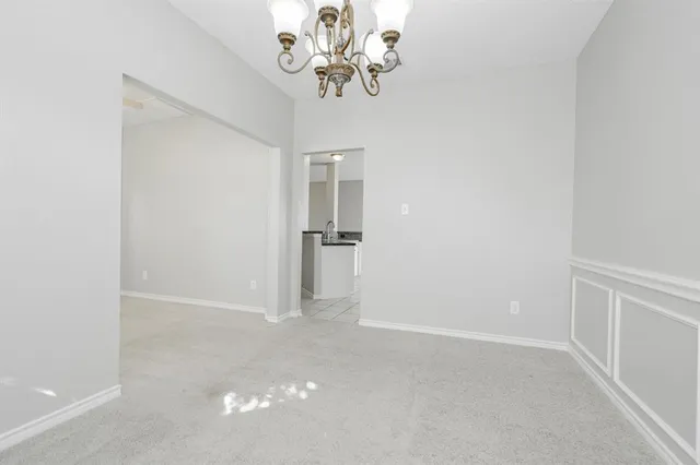 a view of an empty room