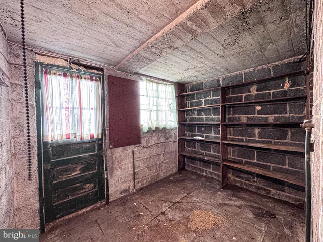 a room with storage and utility