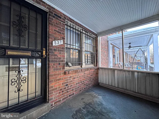 a view of front door of house