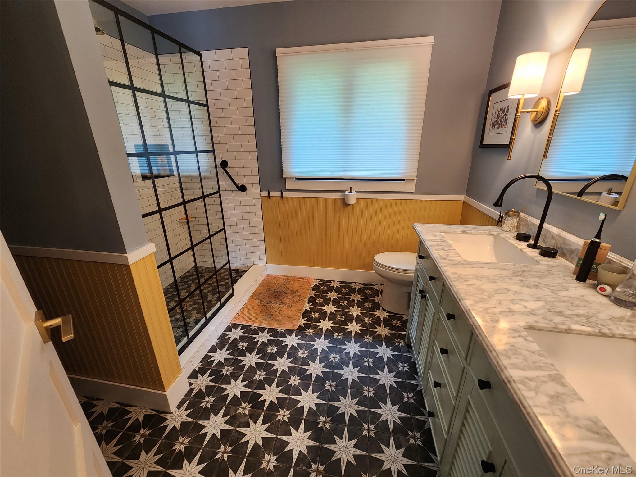 53 Lake Pleasant Road Staatsburg, NY 12580 - Photo 15 of 34 a bathroom with a granite countertop sink and a mirror