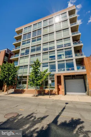 a front view of a building