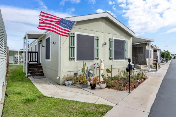 a front view of a house with porch