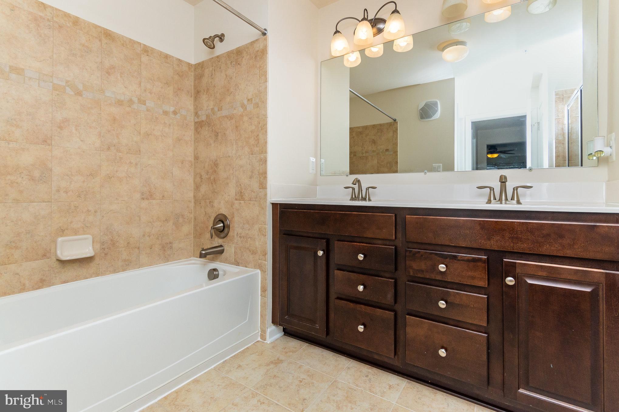 4722 Dane Ridge Circle Woodbridge, VA 22193 - Photo 14 of 28 a spacious bathroom with a tub sink and mirror