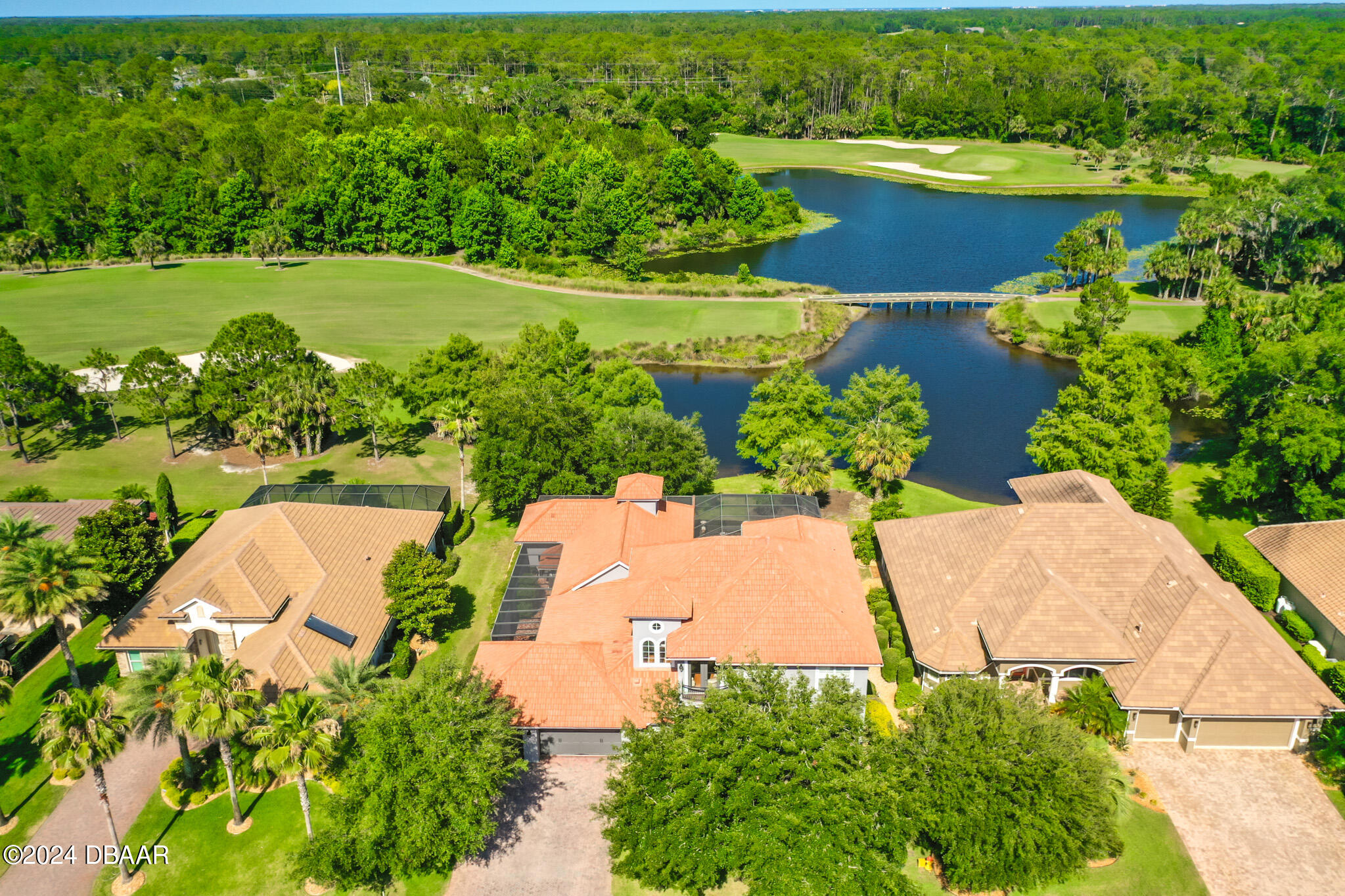 421 Wingspan Drive Ormond Beach, FL 32174 - Photo 86 of 97 Aerial View of Lake & Home