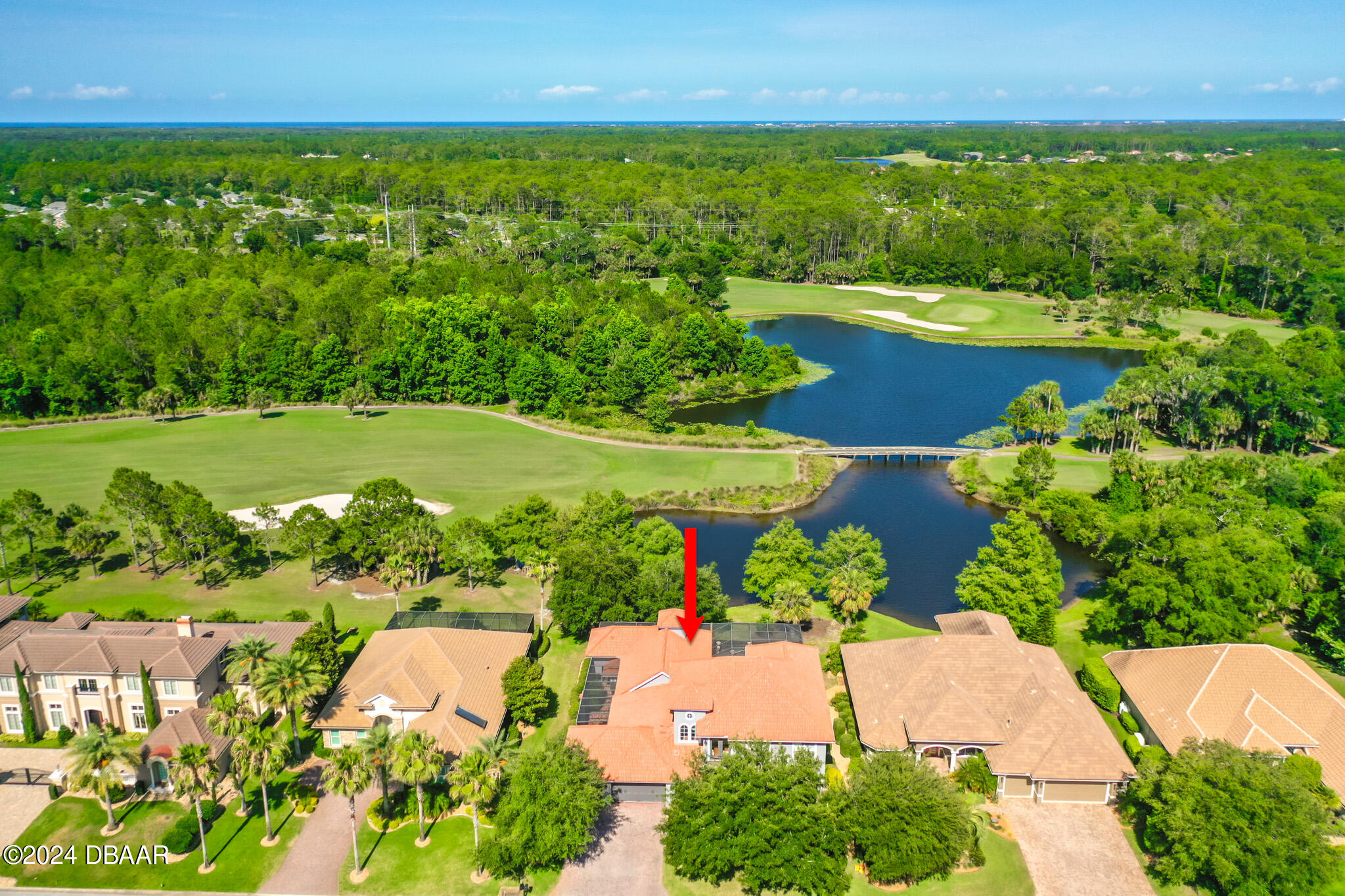 421 Wingspan Drive Ormond Beach, FL 32174 - Photo 92 of 97 View of Home, Lake, & Bridge