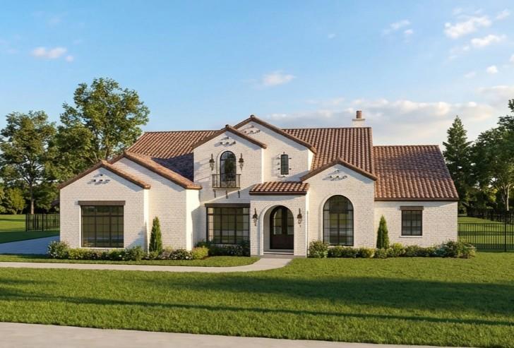 408 Manza Court Aledo, TX 76008 - Photo 1 of 14 a view of white house with a big yard and large trees