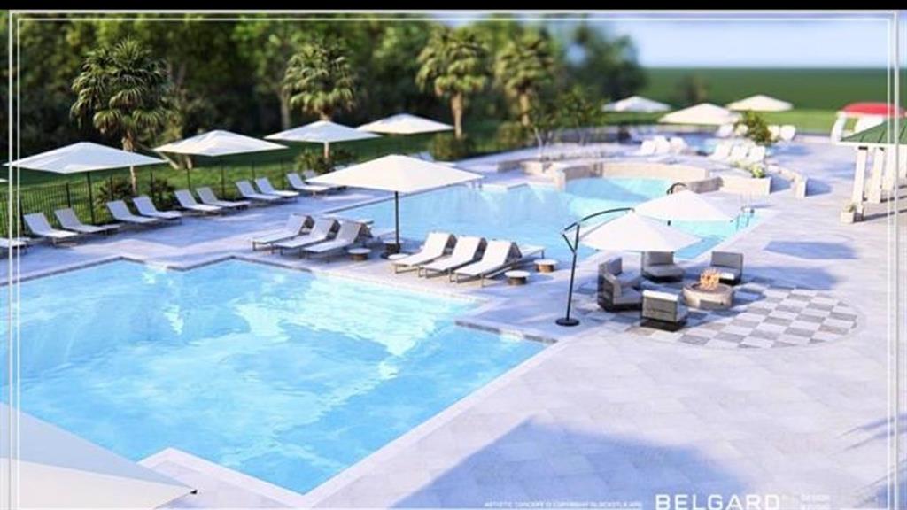 408 Manza Court Aledo, TX 76008 - Photo 5 of 14 a view of a swimming pool with lawn chairs under an umbrella