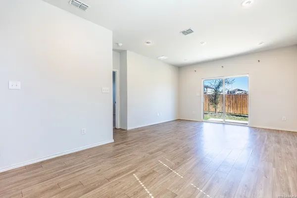 a view of livingroom with hardwood floor and window