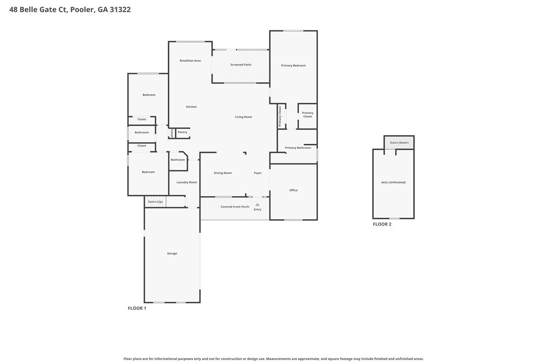 48 Belle Gate Court Pooler, GA 31322 - Photo 58 of 58 Floor Plan