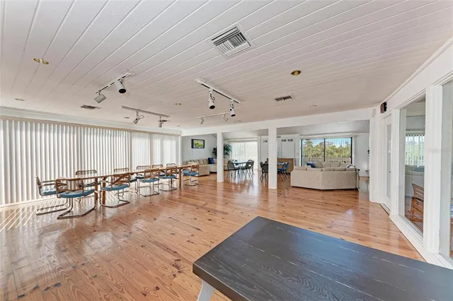 a view of a pathway with a yard