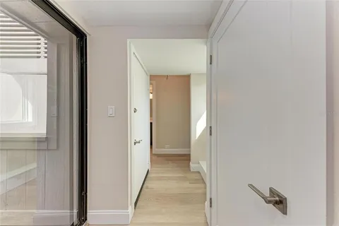 a view of livingroom with furniture wooden floor and ceiling fan