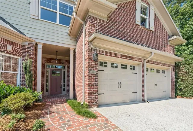 a front view of a house