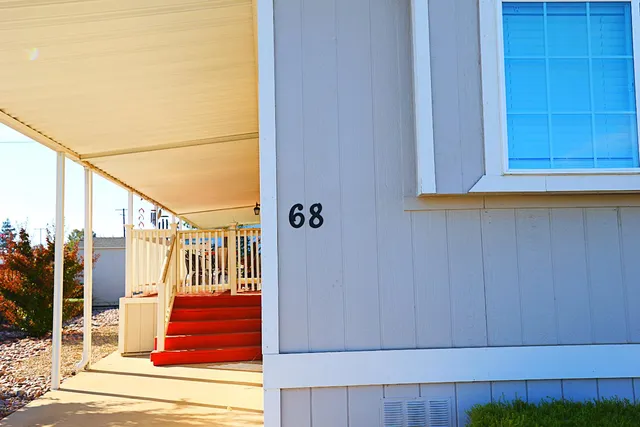 a view of front door