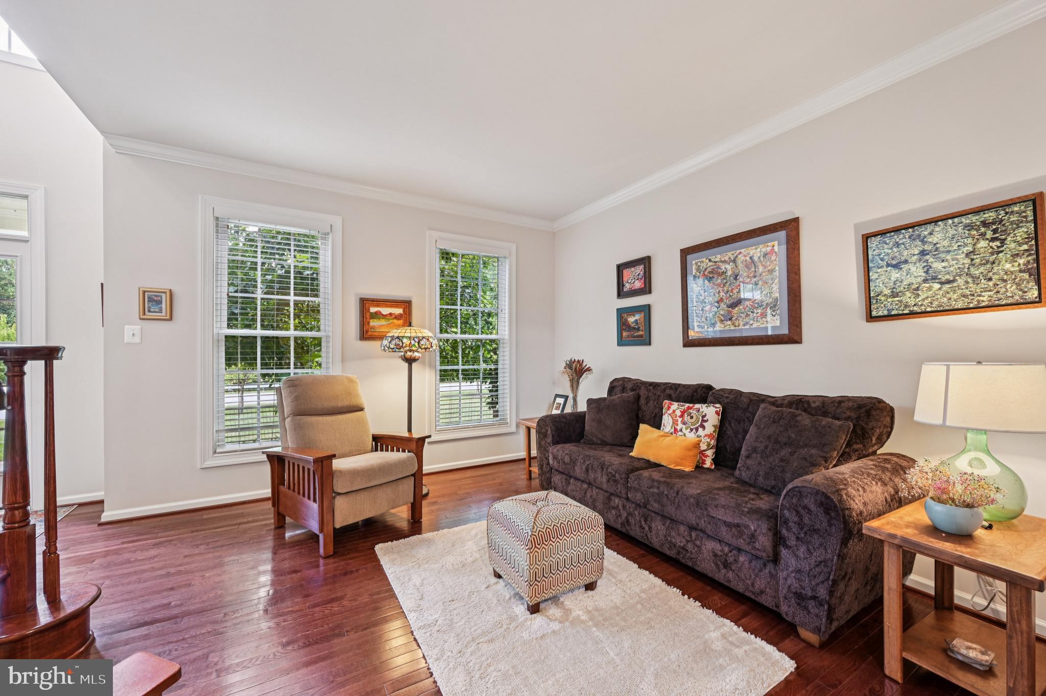4884 Castlebridge Road Ellicott City, MD 21042 - Photo 16 of 130 a living room with furniture and a potted plant next to a window