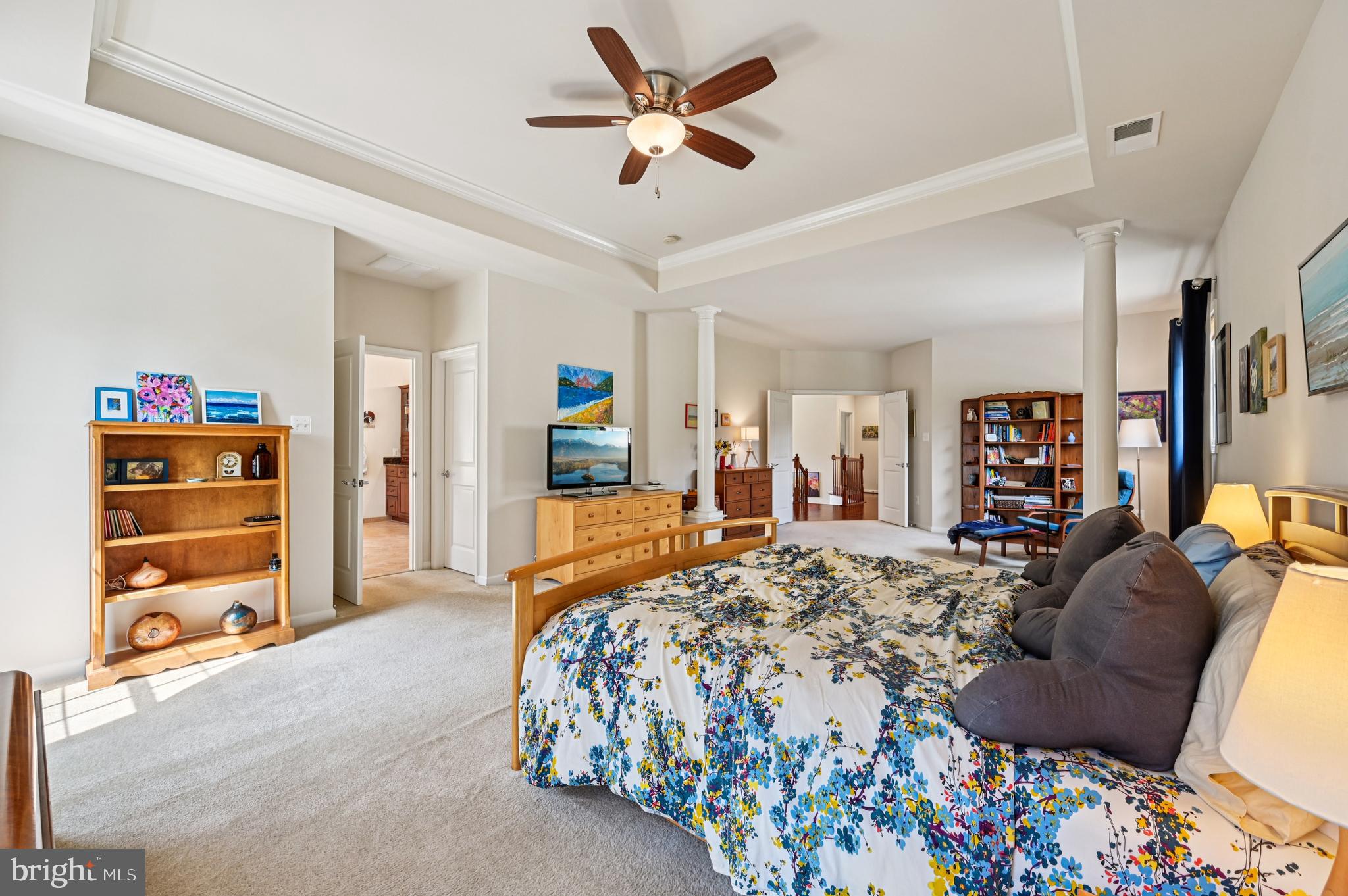 4884 Castlebridge Road Ellicott City, MD 21042 - Photo 67 of 130 a bed room with a bed and a television