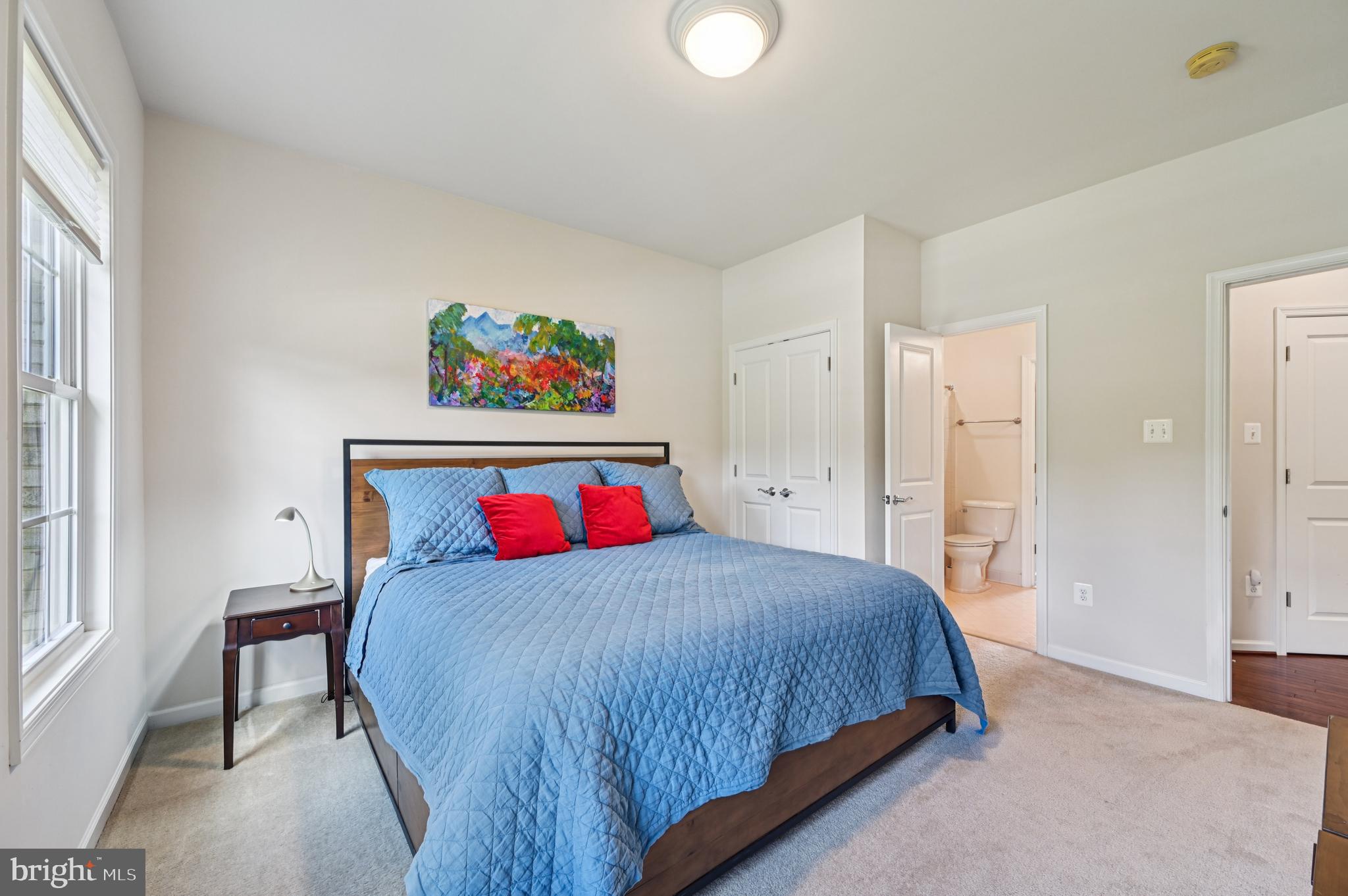 4884 Castlebridge Road Ellicott City, MD 21042 - Photo 82 of 130 a bedroom with a bed and a painting on the wall