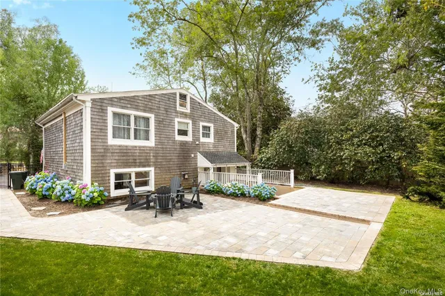 a house view with a garden space
