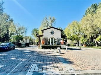 a view of a swimming pool with a yard