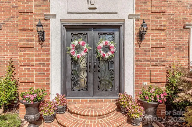 a view of a entryway door of the house