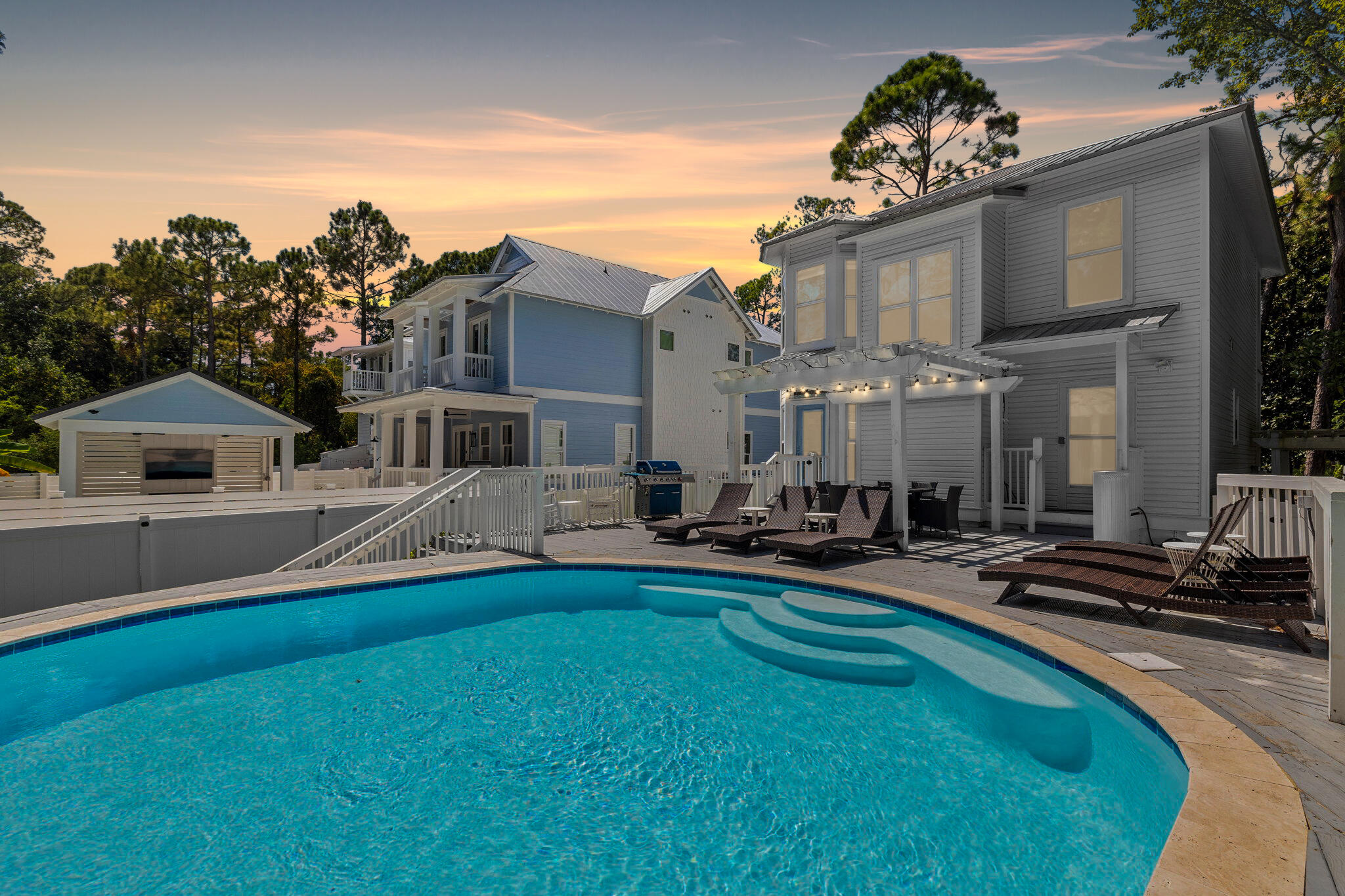 429 Montigo Avenue Santa Rosa Beach, FL 32459 - Photo 20 of 62 a view of a house with swimming pool and sitting area