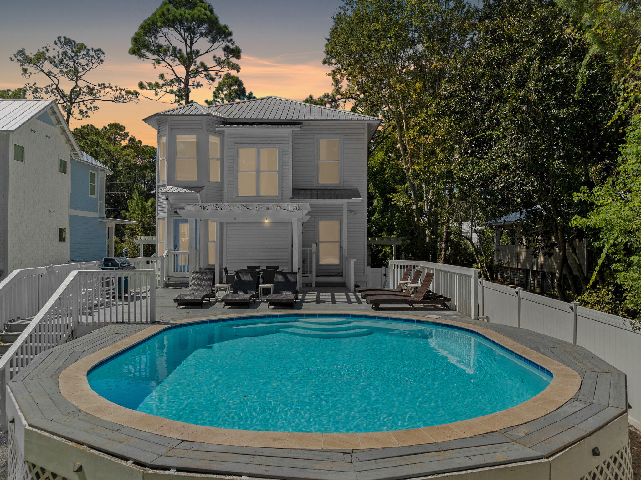 429 Montigo Avenue Santa Rosa Beach, FL 32459 - Photo 21 of 62 a small pool with outdoor seating