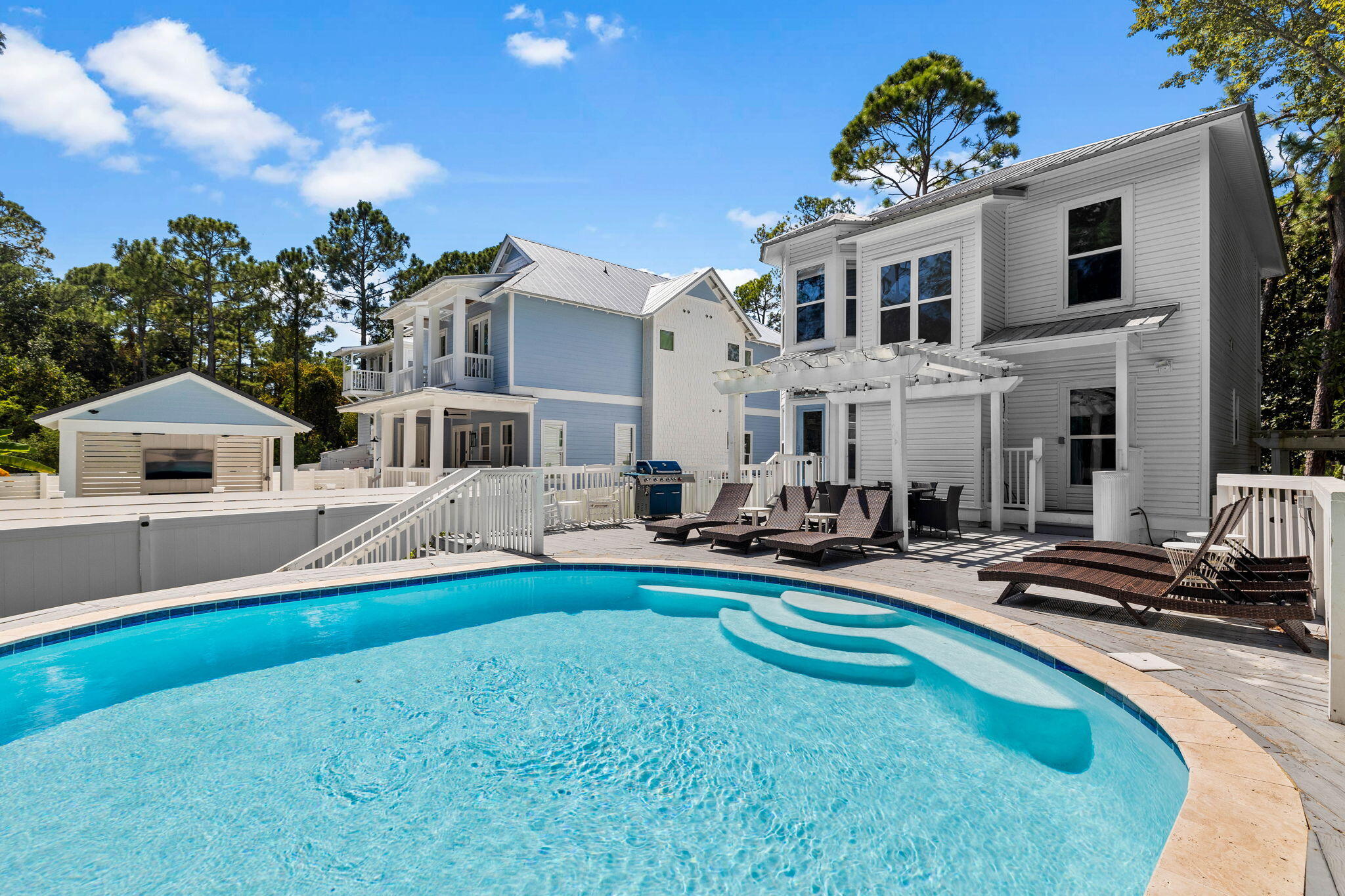 429 Montigo Avenue Santa Rosa Beach, FL 32459 - Photo 3 of 62 a view of a house with swimming pool and sitting area