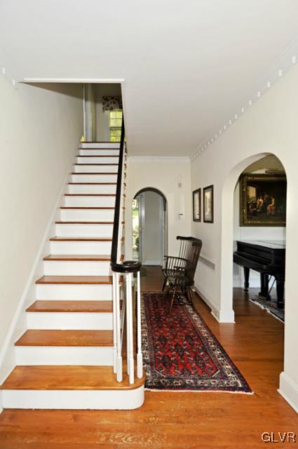 100 Springfield Drive Bangor, PA 18013 - Photo 7 of 39 a view of entryway and hall with wooden floor