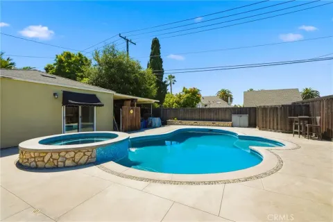 a view of outdoor space yard swimming pool and patio