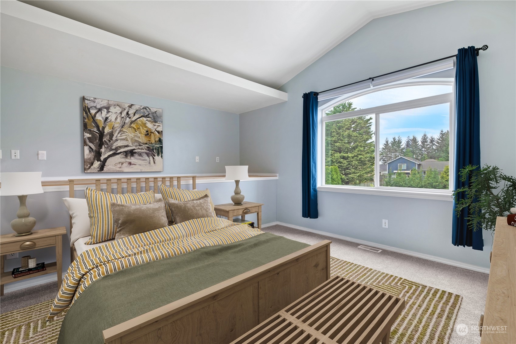 15014 Silver Firs Drive Everett, WA 98208 - Photo 14 of 30 a bedroom with furniture and a large window