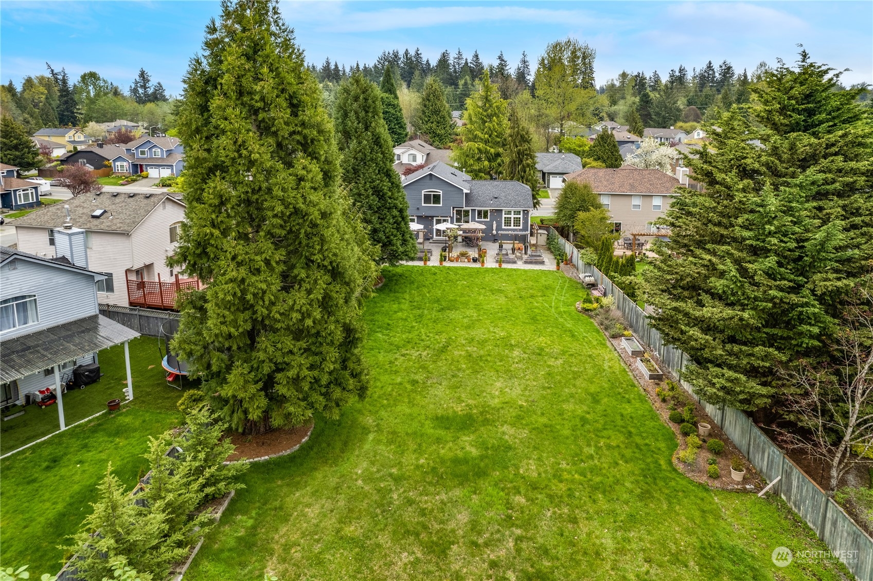 15014 Silver Firs Drive Everett, WA 98208 - Photo 26 of 30 an aerial view of residential house with outdoor space and trees all around