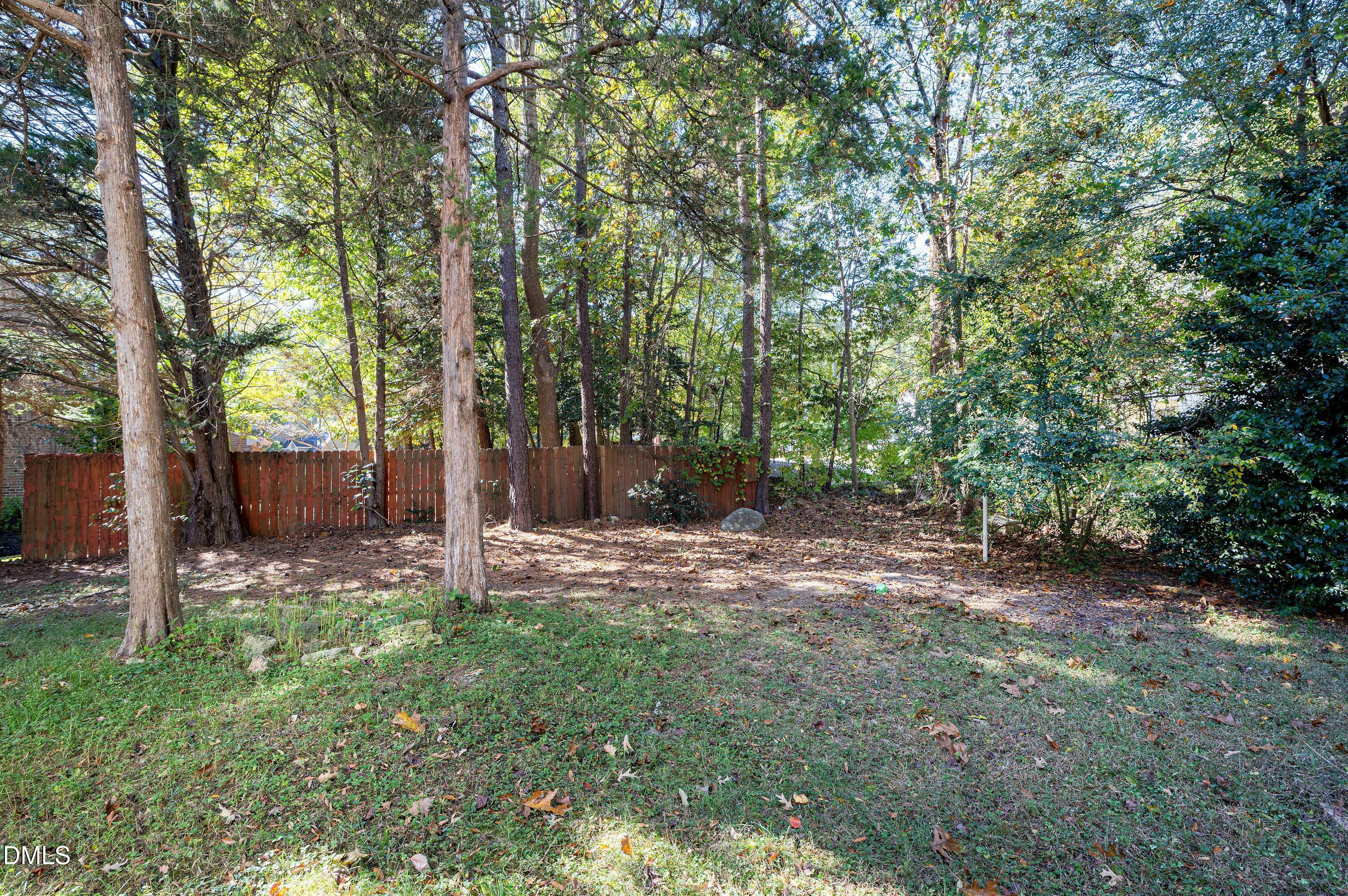 4804 Sinclair Drive Raleigh, NC 27616 - Photo 35 of 37 a backyard of a house with lots of green space