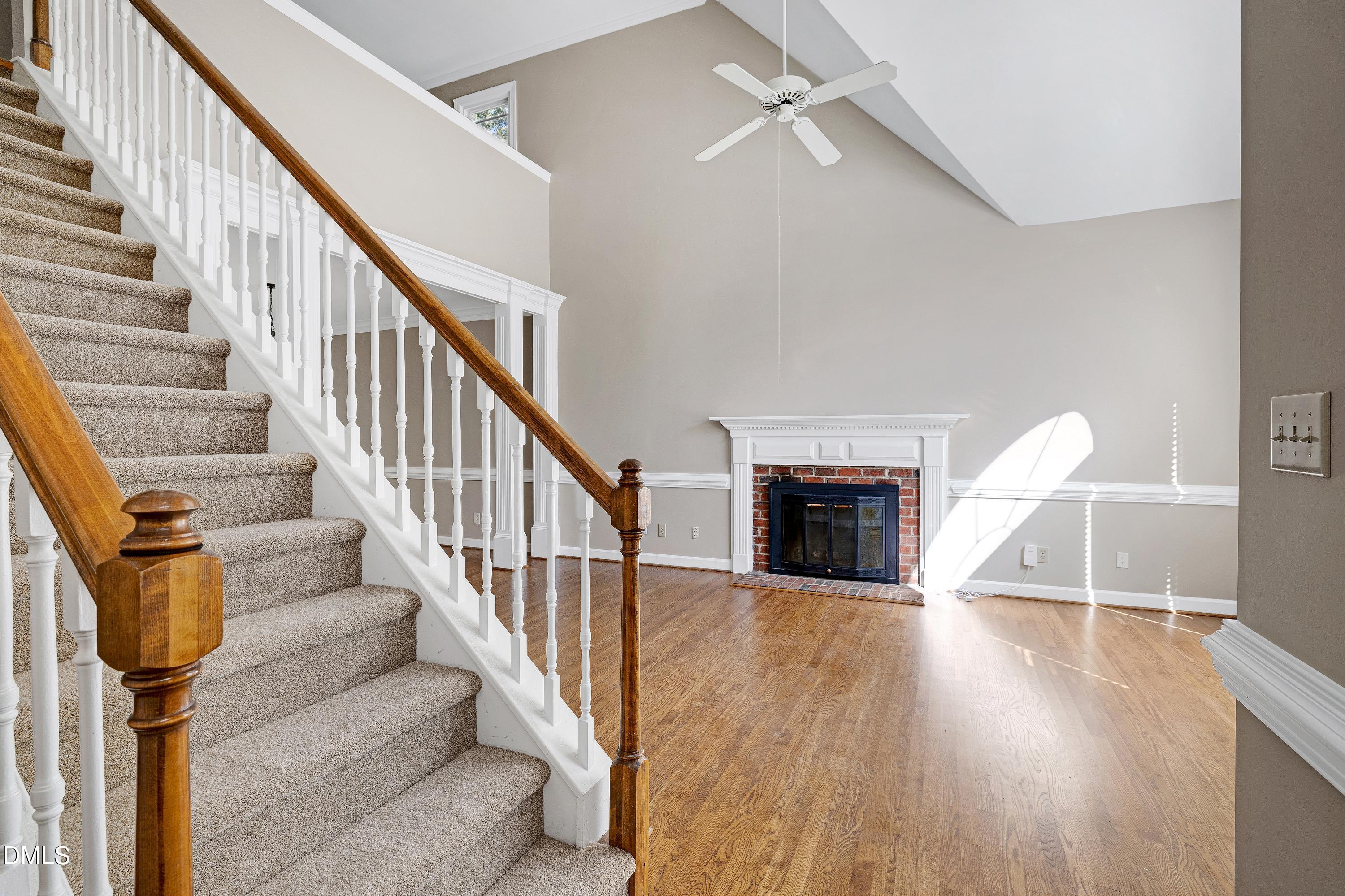 4804 Sinclair Drive Raleigh, NC 27616 - Photo 4 of 37 a view of entryway and hall with wooden floor