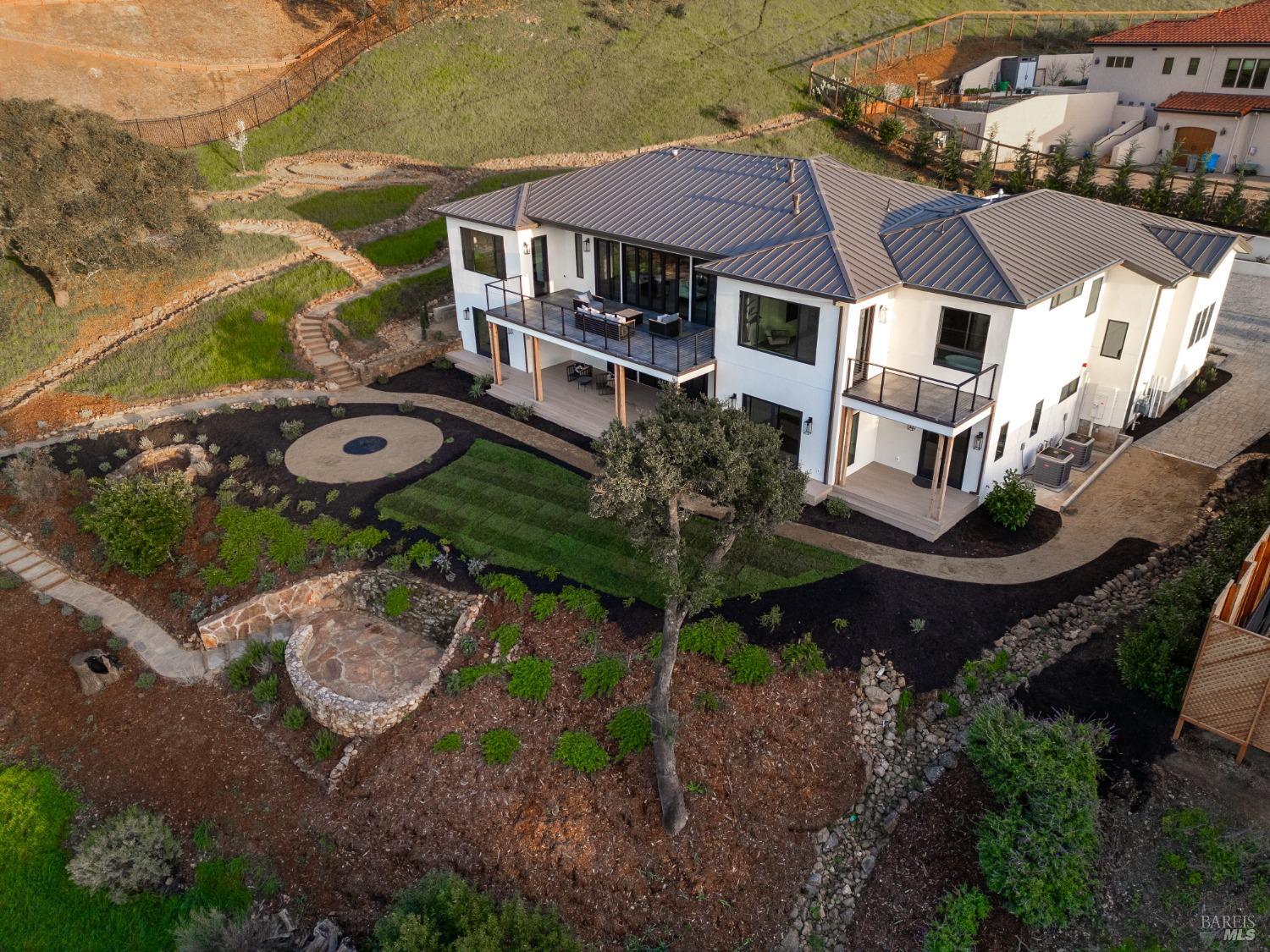 3921 Flintridge Drive Santa Rosa, CA 95403 - Photo 20 of 67 an aerial view of a house with garden space and street view