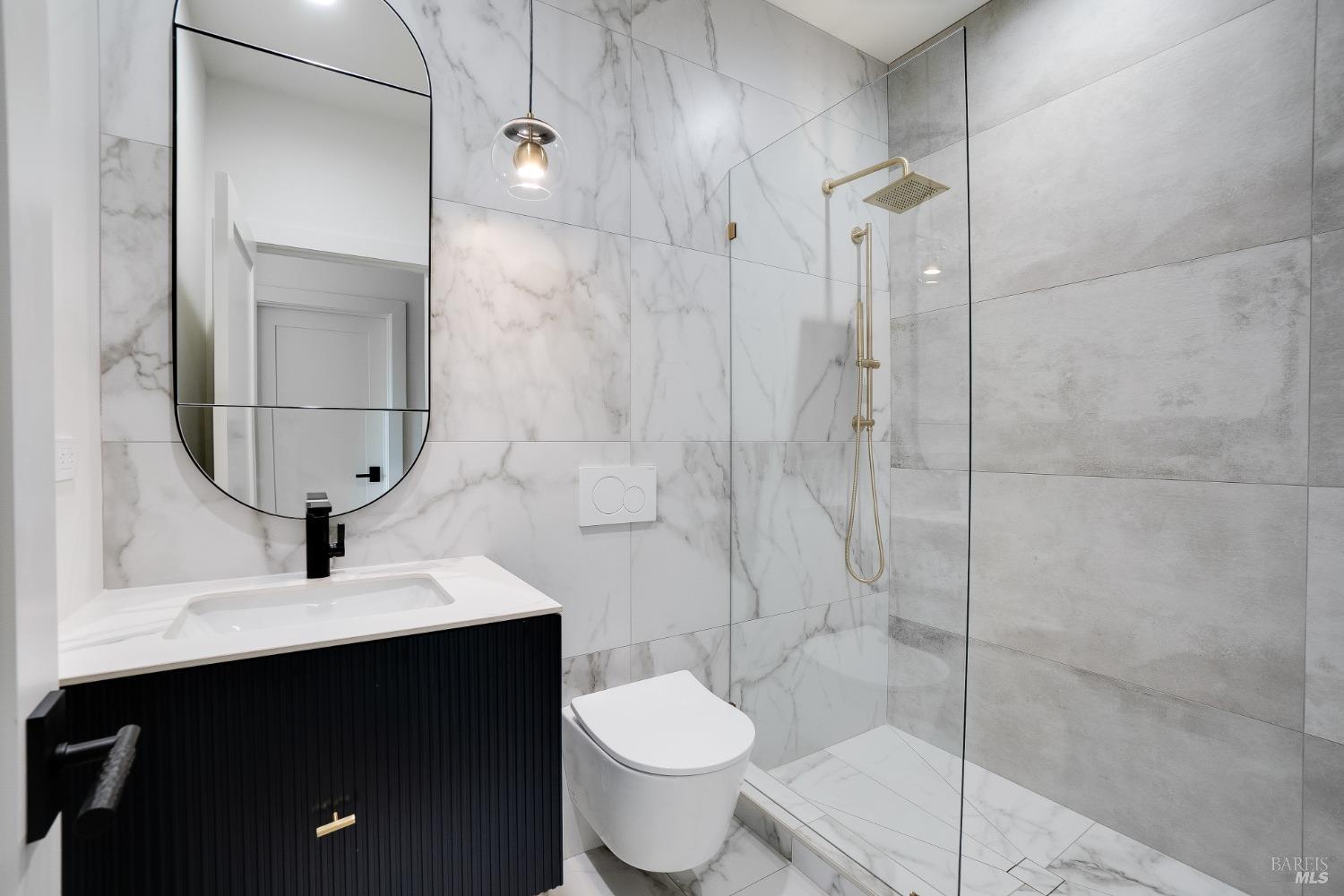 3921 Flintridge Drive Santa Rosa, CA 95403 - Photo 51 of 67 a bathroom with a sink toilet and shower