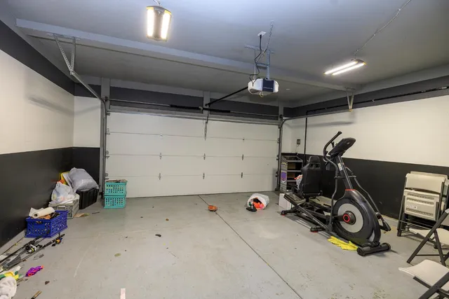 a view of room with gym equipment