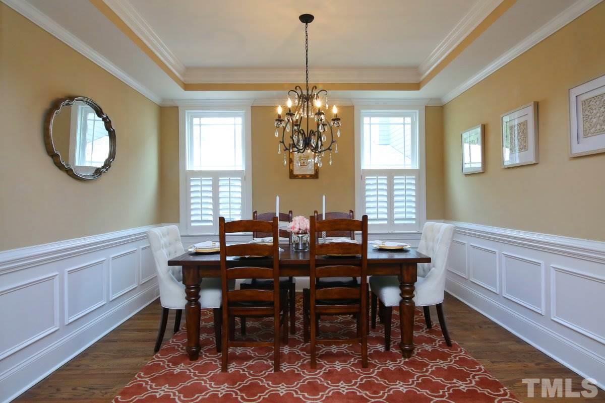 315 Georgetown Road Raleigh, NC 27608 - Photo 7 of 24 Beautiful tray ceiling w/chair rail and wainscoting