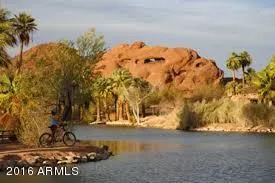 a view of outdoor space and mountains