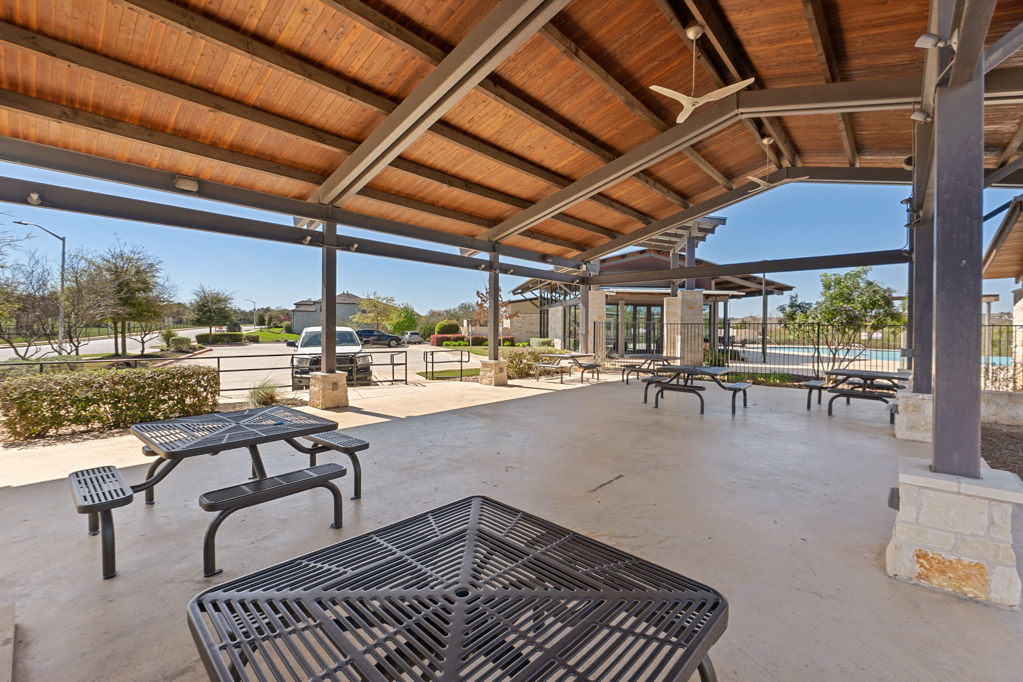 1320 Low Branch Lane Leander, TX 78641 - Photo 36 of 38 a view of a swimming pool with outdoor seating